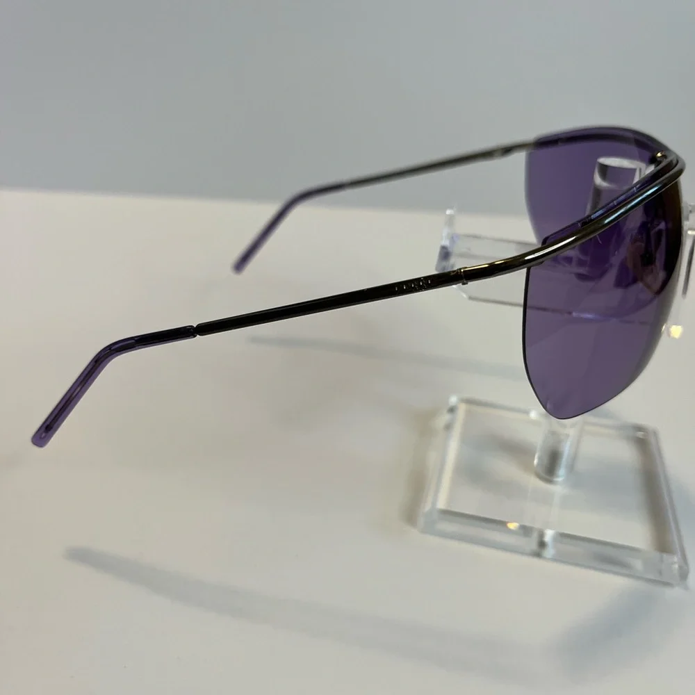 Vintage Gianfranco Ferré shield sunglasses.